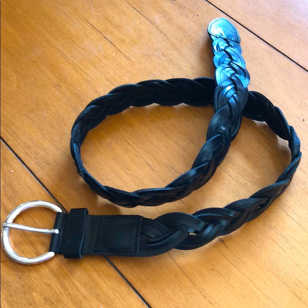Silpada black braided belt size Large